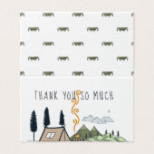 冒険が始まる | 赤ちゃんシャワーありがとう 名刺 (外部フラット)