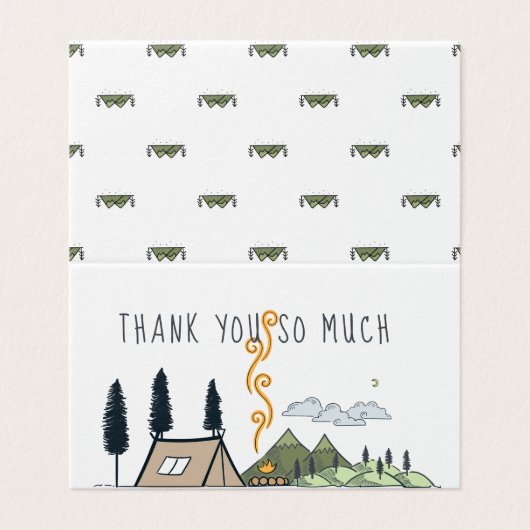 冒険が始まる | 赤ちゃんシャワーありがとう 名刺 (外部フラット)