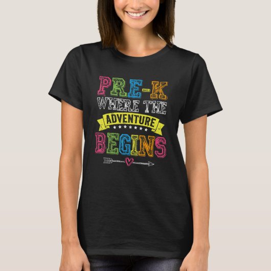 冒険が始まるK前先生生 Tシャツ (正面)