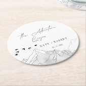 冒険が始まモダン結婚る ラウンドペーパーコースター (アングル)