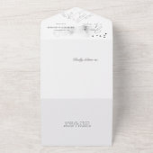 冒険が始ま結婚る(ENVは不要) オールインワン招待状 (外側)