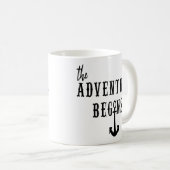 冒険が始めるヴィンテージのいかりのクラシック コーヒーマグカップ (正面右)