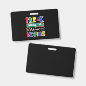 冒険が学校を始める前おもしろい兆 バッジ (正面＆裏面)