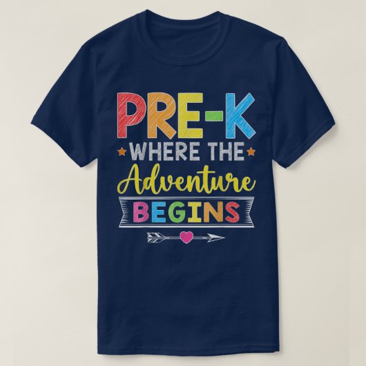 冒険が学生のギフトを始める前に Tシャツ (デザイン正面)