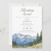 冒険が山の卒業発表を待つ 招待状 (正面)