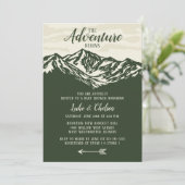 冒険が山の赤ちゃん素朴のシャワーを始める 招待状 (スタンド正面)