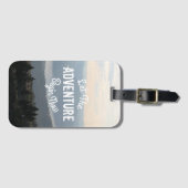 冒険が山Waterscapeで今始まるようにして下さい ラゲッジタグ (正面横)