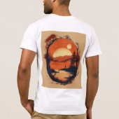 「冒険が待ち受けている」 Tシャツ (裏面)