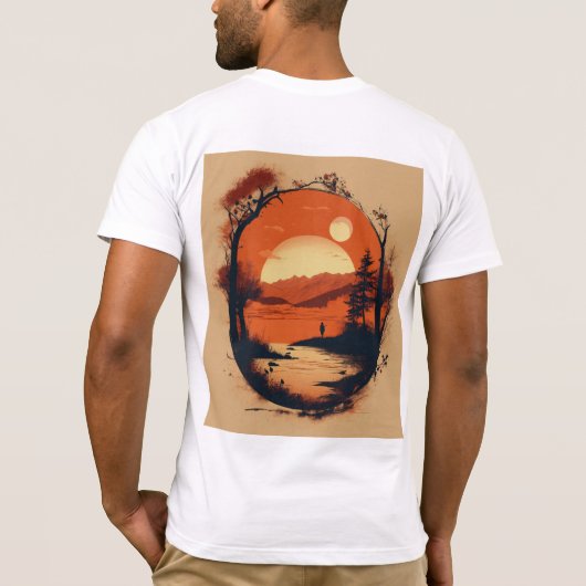 「冒険が待ち受けている」 Tシャツ (裏面)