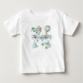 冒険が待っている！このチャーミングな幼児用Tシャツ ベビーTシャツ