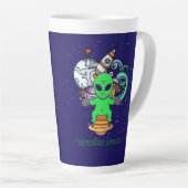 冒険が待っている カフェラテマグ (右アングル)