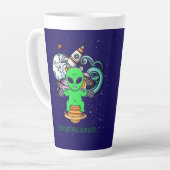 冒険が待っている カフェラテマグ (左アングル)