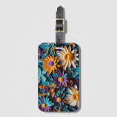 冒険が待っている！クイルカラフルフローラ ラゲッジタグ (正面縦)