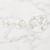 冒険が待っている トラベル ブライダル シャワー マップ コンフェッティ (正面)