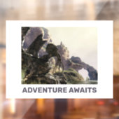 冒険が待っている。ファンタジーの風景 ウィンドウサイン (シート2)