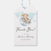 冒険が待っている、フライングベア航空機よ ギフトタグ (正面)