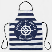 冒険が待っている。ボートに名前を付けなさい。 エプロン (正面)