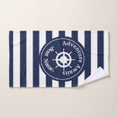 冒険が待っている。ボートに名前を付けなさい。 ハンドタオル (ハンドタオル)