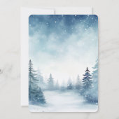 冒険が待っている 世界地図 青い森林 引退 招待状 (裏面)