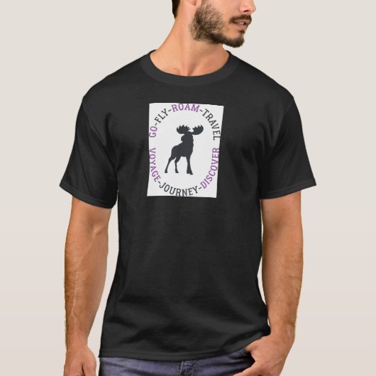 冒険が待っている 旅行 名言 恋旅行 Tシャツ (正面)