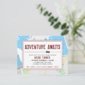 冒険が待っている  |   現代の地図 インビテーションポストカード (スタンド正面)