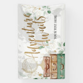 冒険が待っている、結婚前のお披露目バナー 横断幕 (縦)