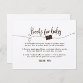 「冒険が待っている」 「赤ちゃんのための本」 リクエストカード エンクロージャーカード (正面/裏面)