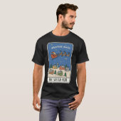 冒険が待つソリの旅 サンタ クリスマス Tシャツ (正面フル)
