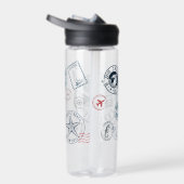 冒険が旅をテーマにしたウォーターボトルを待つ ウォーターボトル (右面)