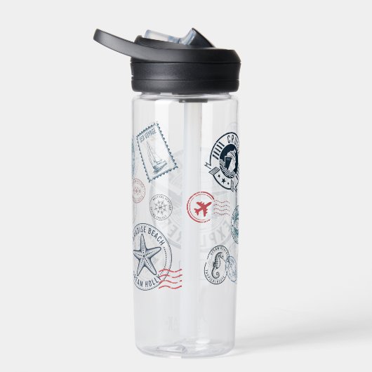 冒険が旅をテーマにしたウォーターボトルを待つ ウォーターボトル (右面)