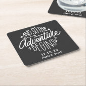 冒険が日を救い始める スクエアペーパーコースター (アングル)