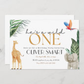 冒険が最初の誕生日パーティーを始める 招待状 (正面/裏面)