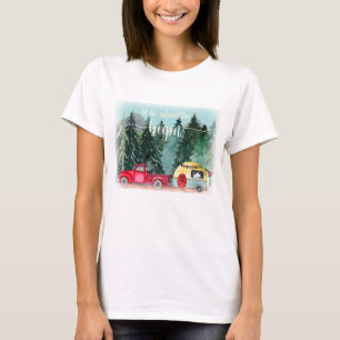 冒険が森のキャンプを始める Tシャツ