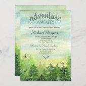 冒険が森の山鳥の引退を待つ 招待状 (正面/裏面)