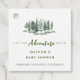 冒険が森の赤ん素朴坊のシャワーを始める フェイバータグ