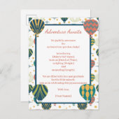 冒険が気球の誕生発表を待つ 案内ポストカード (正面/裏面)