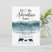 冒険が水の色を始める山々クマ家族 招待状 (スタンド正面)