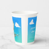 . .冒険が熱気球を空に待つ 紙コップ (右)