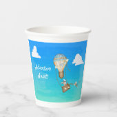 . .冒険が熱気球を空に待つ 紙コップ (正面)