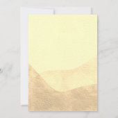 冒険が砂漠のベビーラクダ赤ちゃんシャワーを待つ 招待状 (裏面)