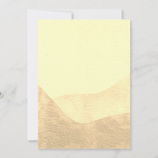 冒険が砂漠のベビーラクダ赤ちゃんシャワーを待つ 招待状 (裏面)