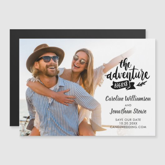 冒険が結婚式を始める日付の写真を除く (正面/裏面)