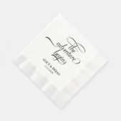 冒険が結婚披露宴のカクテルを始める 縁ありランチョンナプキン (角)