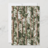 冒険が続くベアフォレスト1歳の誕生日 招待状 (裏面)