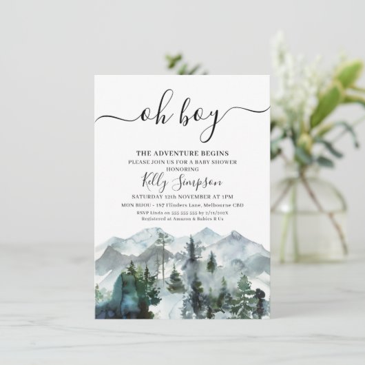 冒険が荒野の赤ちゃんシャワーを始める 招待状 (スタンド正面)