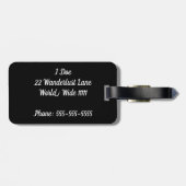 冒険が荷物のラベルを始めるようにして下さい ラゲッジタグ (裏面横)