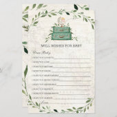 冒険が荷物を始める緑の願いベビー (正面/裏面)