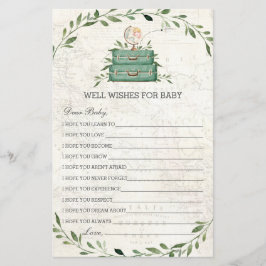 冒険が荷物を始める緑の願いベビー