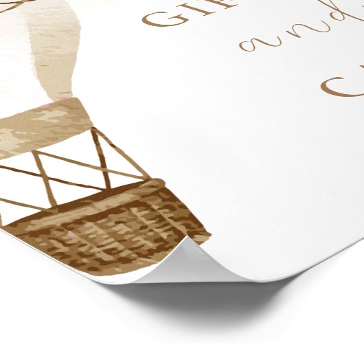 冒険が赤ちゃんシャワーを待つ |ギフト&カード ポスター (角)