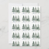 冒険が赤ちゃんシャワーを待つ 招待状 (裏面)